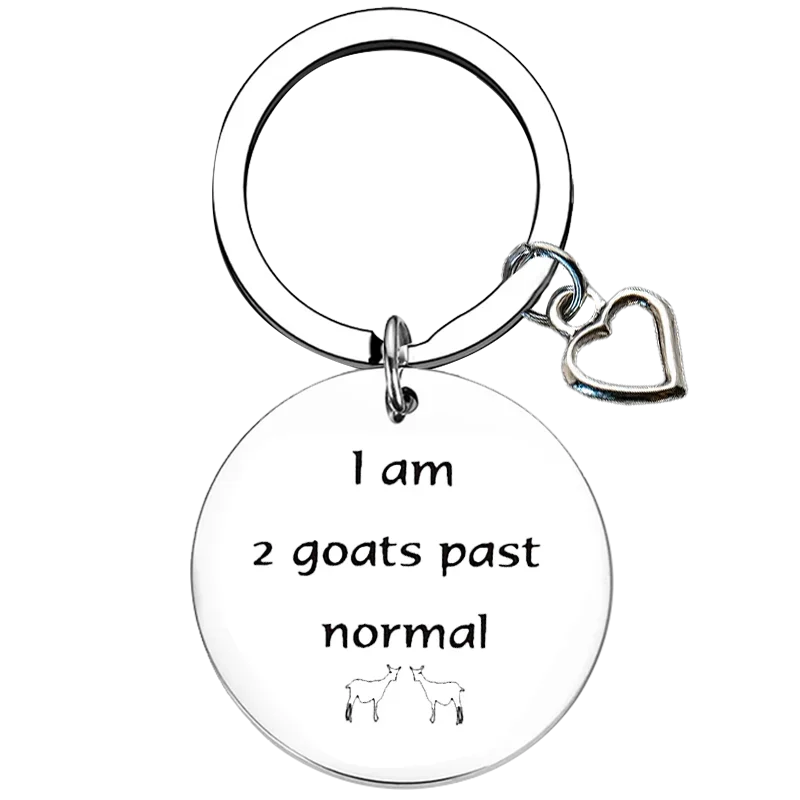 New Goat Lover Gifts Keychain Daughter son inspirational Key Rings best Friend Gifts soul sister gift