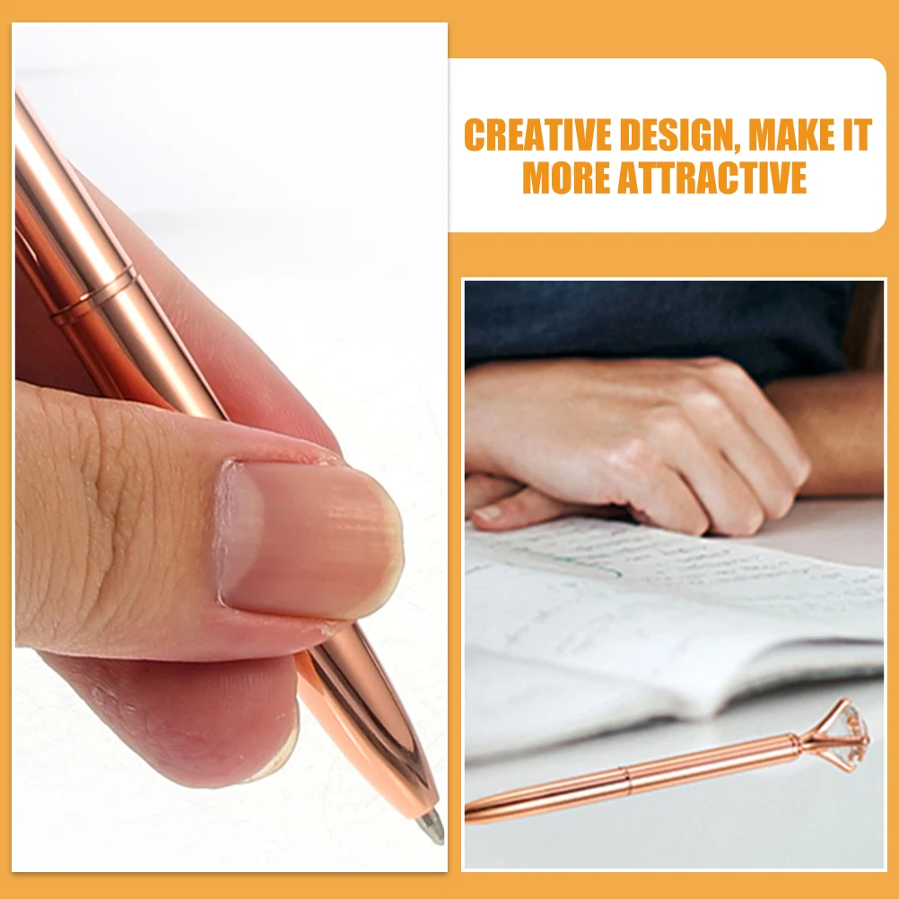 

9pcs Metal Ballpoint Pens Smooth Writing Pens Ergonomic Design Portable Practical Daily Use Pen Stationery