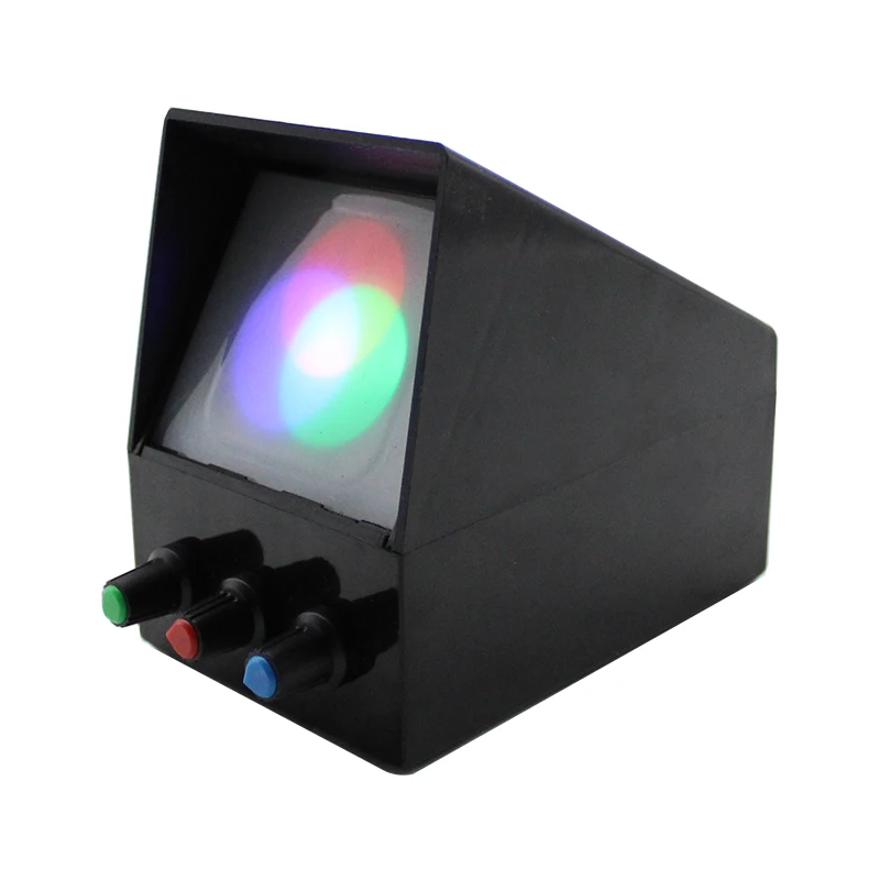 

Three synthetic experimental device for demonstrating device of optical physics experiment of light source color