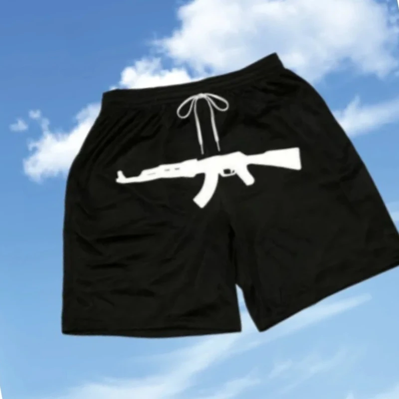 2026 New Men's and Women's Fashionable Personalized Printed Oversized Loose Summer Street Fashionable Casual Quick Drying Shorts