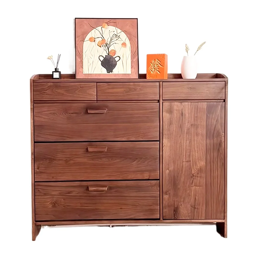 

Шкаф из массива дерева для гостиной, черный орех, бытовой шкаф для обуви, самосвал