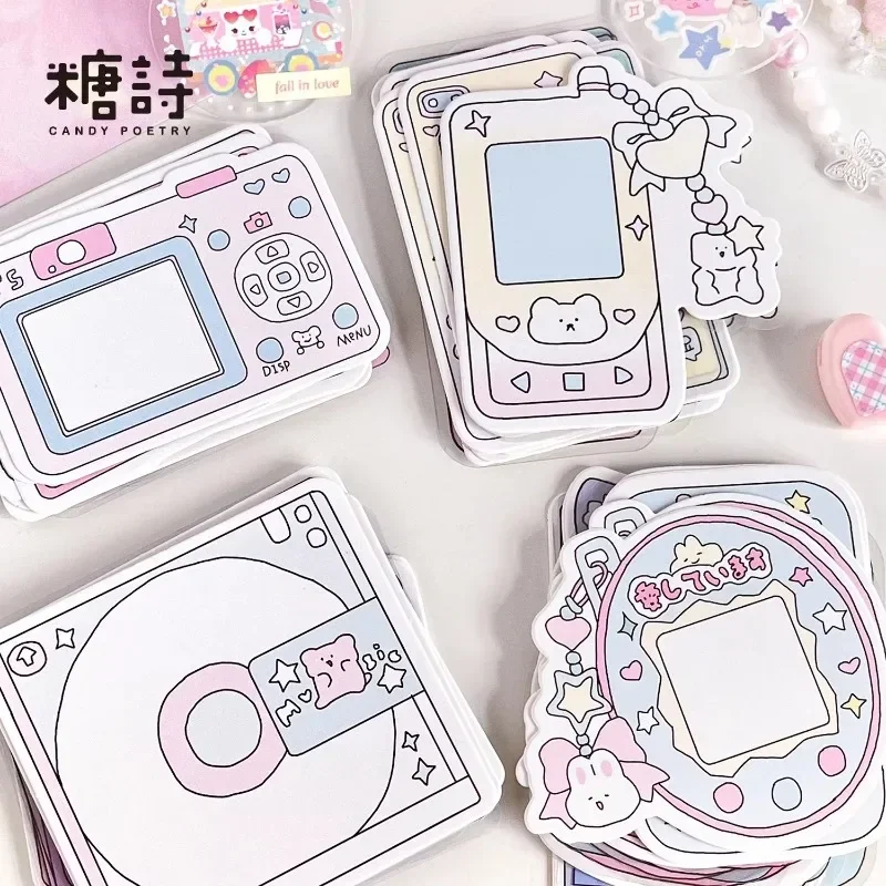 20pc/set Retro Y2K Fashion Scrapbook Journal Sticker Sweet Camera Phone Stationery Sticker DIY Decor Sticker Student Supplies