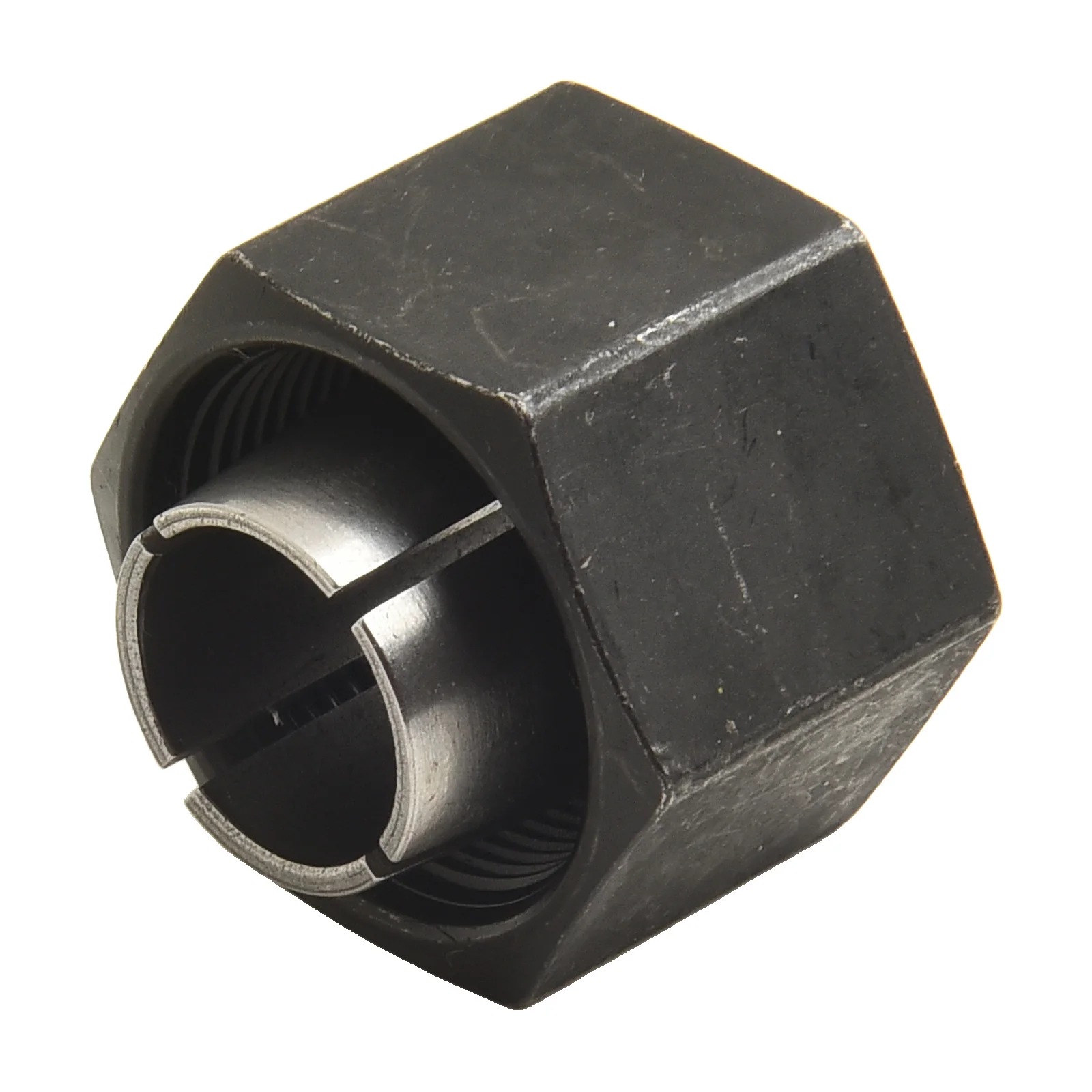 A Complete Set of Two Router Nuts Specifically Engineered to Enhance Performance on DEWALT's Popular BW Series