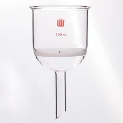 SYNTHWARE Bush funnel, Filter funnel, Buchner, 30mL-150mL, With sand board, FILTER FUNNEL, BUCHNER, Borosilicate glass, F60