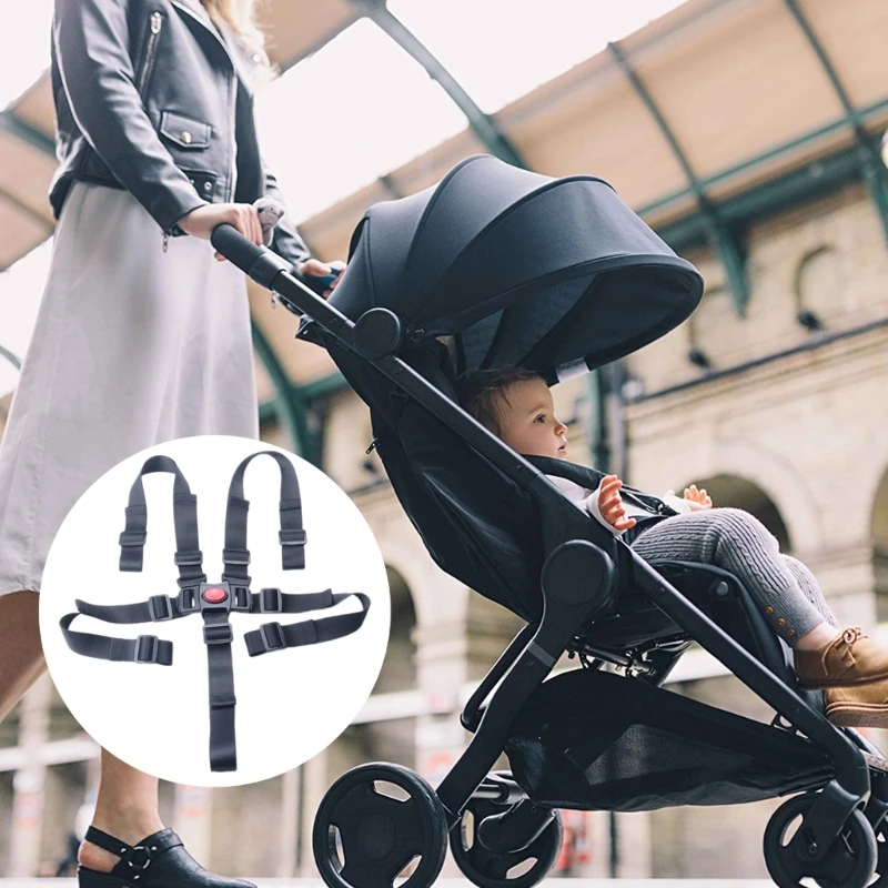 User Friendly Baby Prams Belt Travel Friendly Baby Pushchair Security Belt Ensures a Comfortable Ride for Infants QX2D