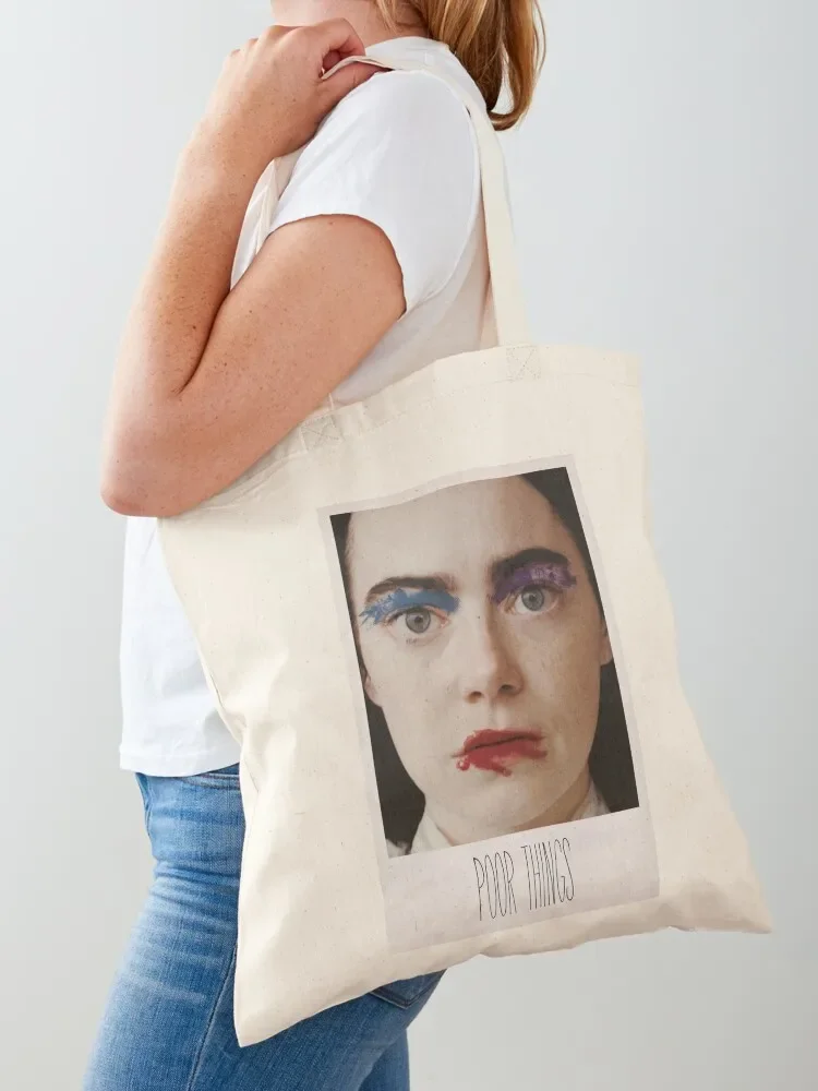 Poor things poster emma stone Tote Bag Shopping bags custom canvas bag Tote Bag