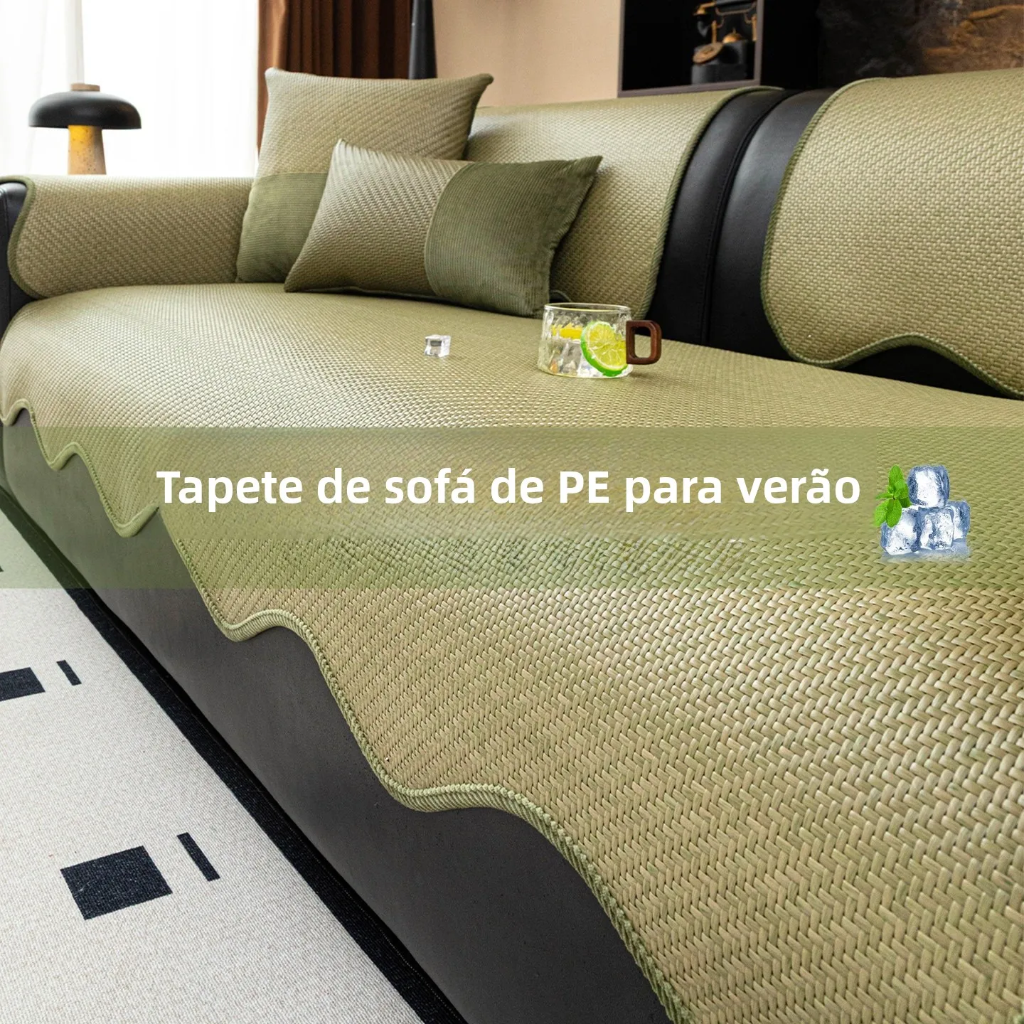 cooling-wicker-mat-sofa-cushion-summer-new-fixed-anti-slip-luxury-style-polyester-fiber-stripe-pattern-customizable-bench-sea
