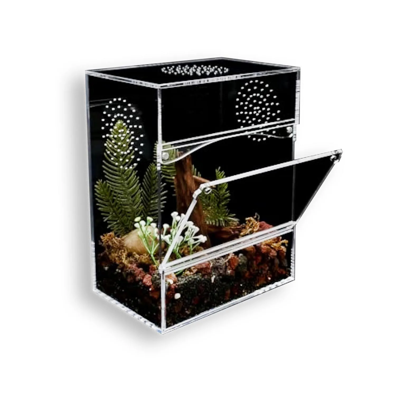 

Acrylic Reptile Cage Reptile Enclosure Pet Terrarium for Insect Chameleon Lizard Jumping Spider