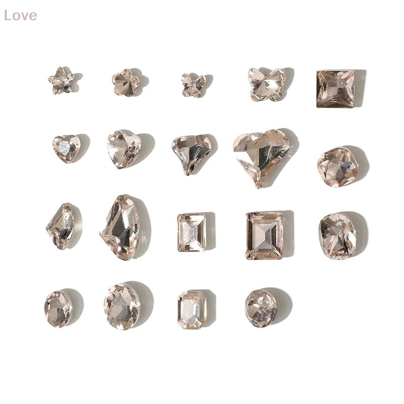 5 قطعة الماس الكريستال الفاخرة كومة التدريبات مسمار الفن حجر الراين ثلاثية الأبعاد لتقوم بها بنفسك مكدسة الحفر مجوهرات السحر مانيكير اكسسوارات الديكور #5