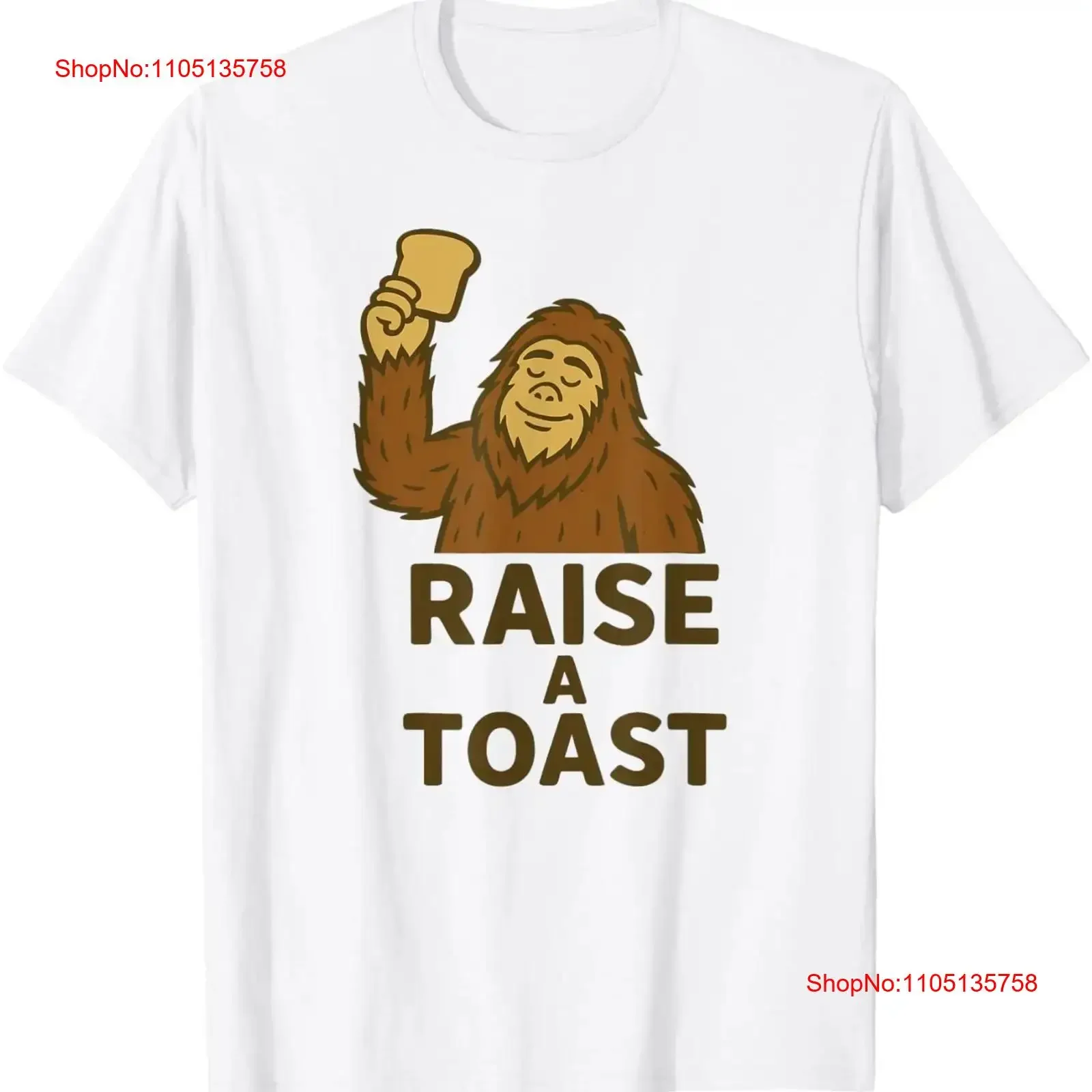 

Funny Bigfoot Raise a Toast Design T Shirt vintage Washed homme Slightly Breathable fashion graphic Stretched Versatile