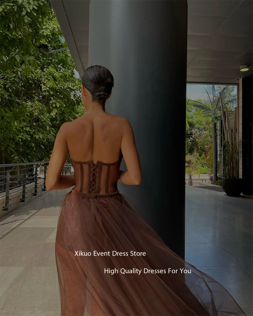 Xikuo Elegant Tulle Corset Evening Dresses Sweetheart Long Illusion Prom Dresses 2025 Woman Party  Cocktail Dresses Customized