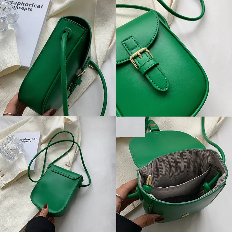 2022 New Fashion Small Crossbody Bags donna Mini PU Leather Shoulder Messenger Packet Ladies Zipper Flap Phone Key Purse portafogli