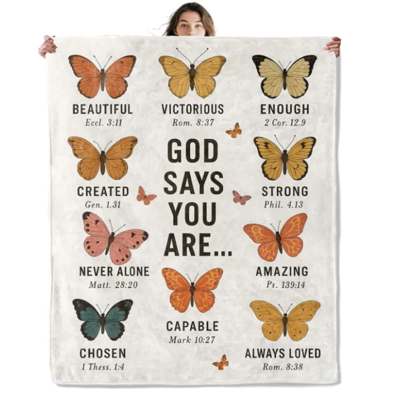 

Christian-themed blankets, suitable for believers' bedrooms, dormitories, and offices; religious and inspirational decorations.