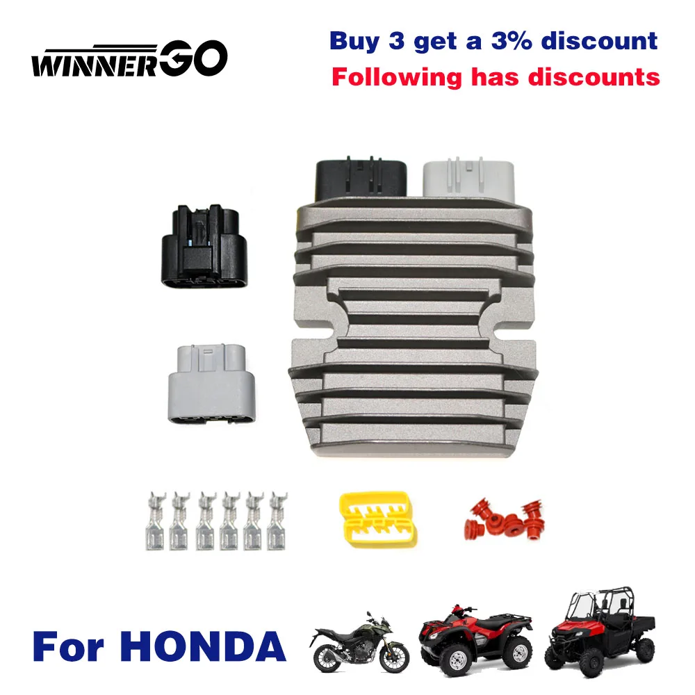 Voltage Regulator Rectifier for Honda SXS Pioneer 700 TRX 420 500 CBR500 31600-HP0-A01 31600-HR0-F01 31600-MGZ-J01 31600-MJF-A01