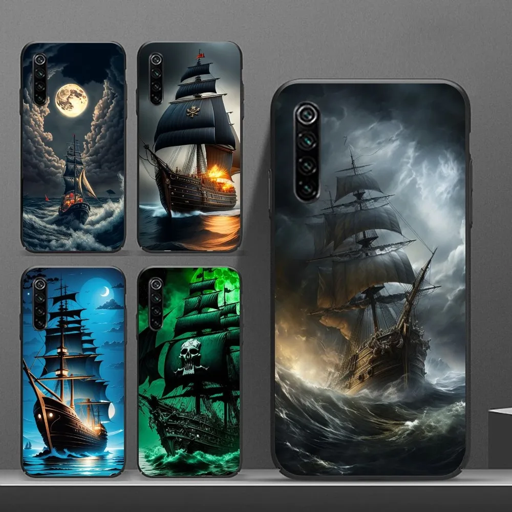 Pirate Corsair Mobile Cell Phone Case for Realme GT 2 9i 8i 7i Pro X50 X2 C35 C21 C20 C11 C3 Black Soft Phone Cover Funda