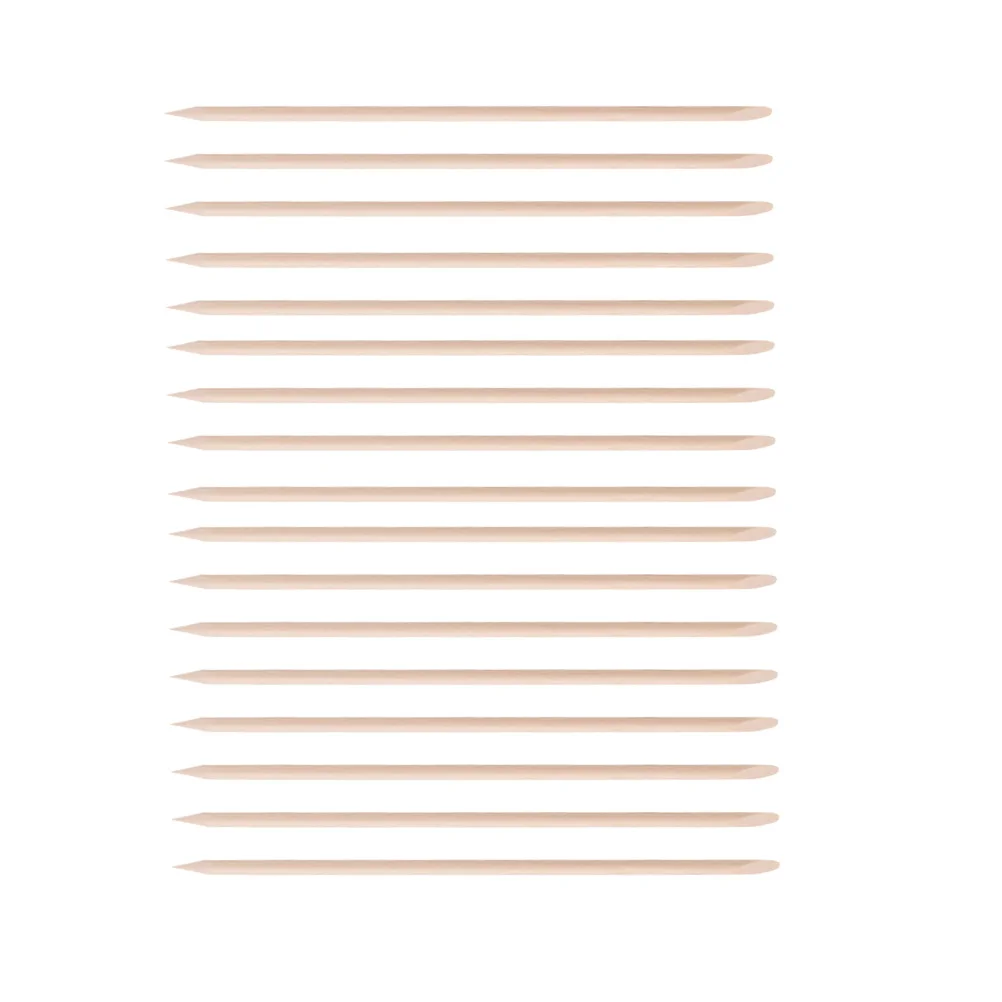 

200Pcs Natural Wood Nail Sticks Manicure Tool Set for Cuticle Cleaning Dead Skin Grinding Polishing Uneven Nail Surface 15Cm