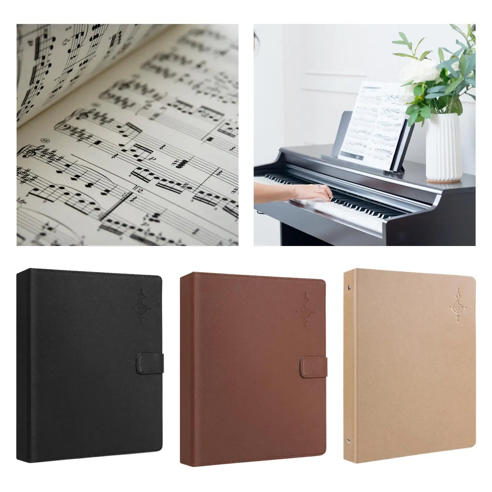 Imagem -02 - Multifuncional Music Sheet File Holder Sturdy Folha Piano Nota Organizer Office Worker Home School Estudantes