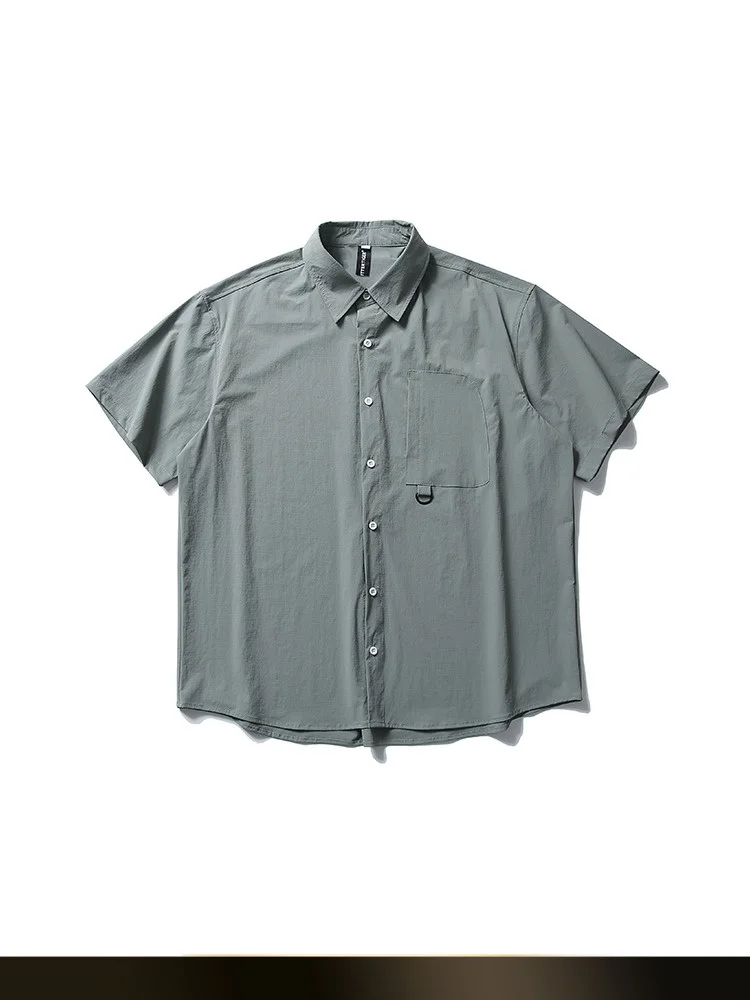 

Рубашка NTED Mountain Series для активного отдыха, быстросохнущая, с цветными карманами, с коротким рукавом, повседневная, летняя, новый стиль, свободный крой, рабочая одежда