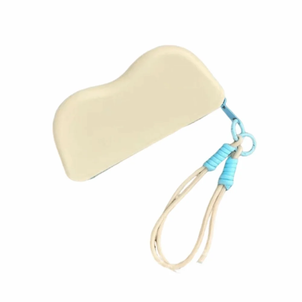 

Soft Silicone Silicone Glasses Bag Waterproof Lightweight Eyeglasses Case Zipper Closure Candy Color Sunglasses Storage Bag