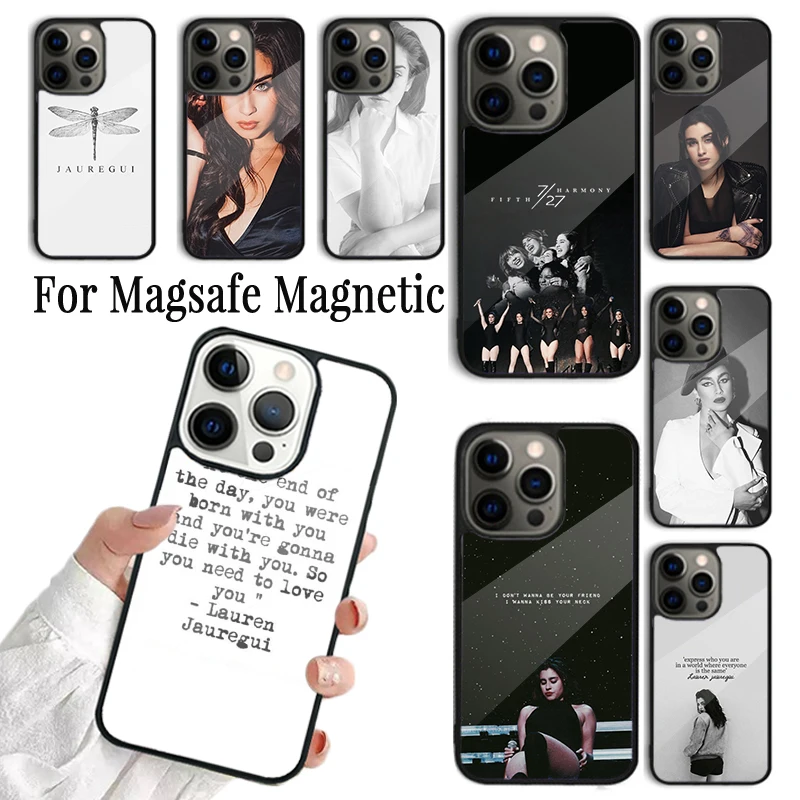 Capa Magnética Magsafe 5h Fifth Harmony Lauren Jauregui para iPhone 17, AIR 16, 15, 14, 13, 12, 11 Pro Max Plus