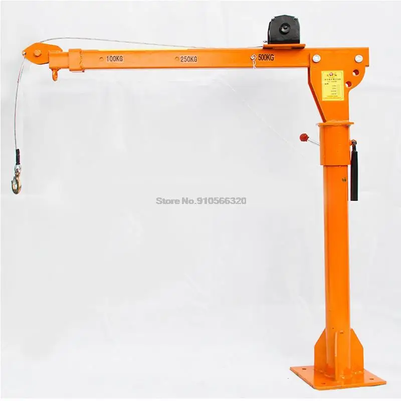 

500KG 220V 1000W Household Electric Hoist Crane Small Truck Crane Car Lifting Crane Machine With Remoting Control And Handle