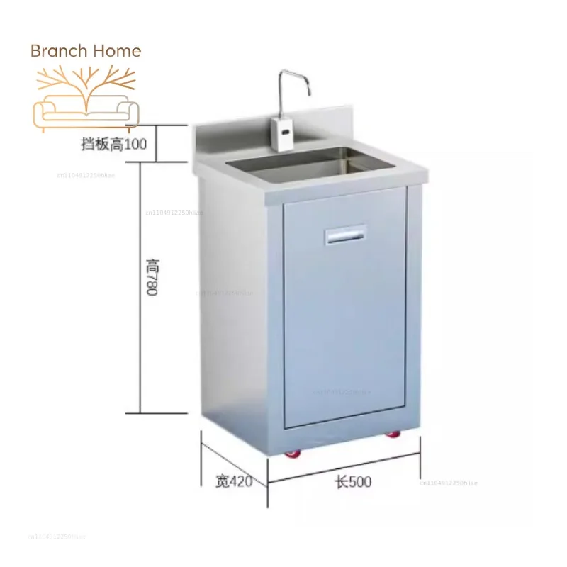 mobile sink water storage sink is not connected to the water pipe, and the special basin for induction water outlet