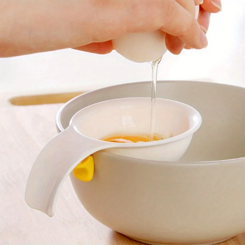 Separador de clara de huevo yema de huevo de cocina pequeña, suministros de cocina, herramientas prácticas, 1 ud.