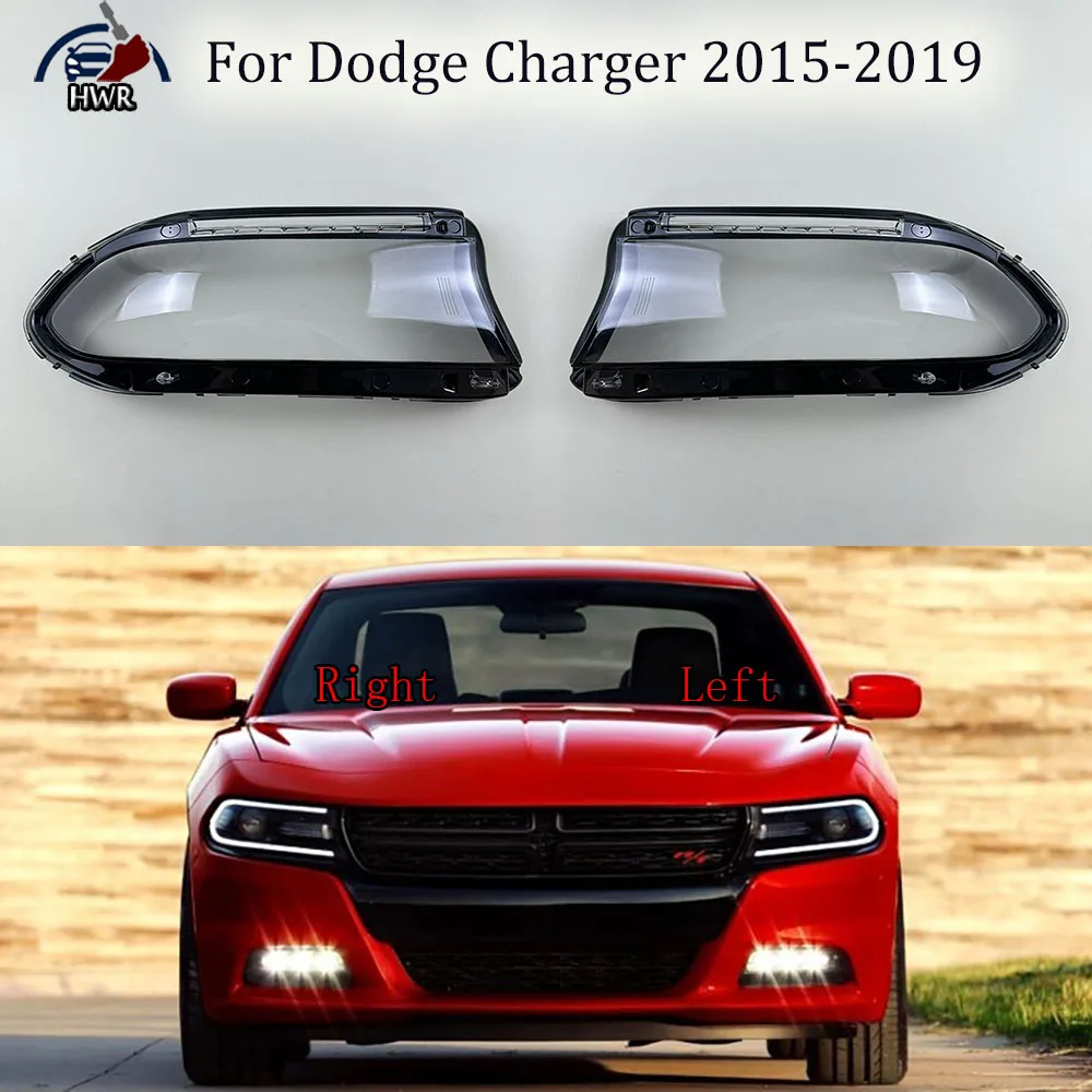 

Headlamp Cover Headlight Shell Transparent Lens Plexiglass Replace Original Lampshade For Dodge Charger 2015 2016 2017 2018 2019