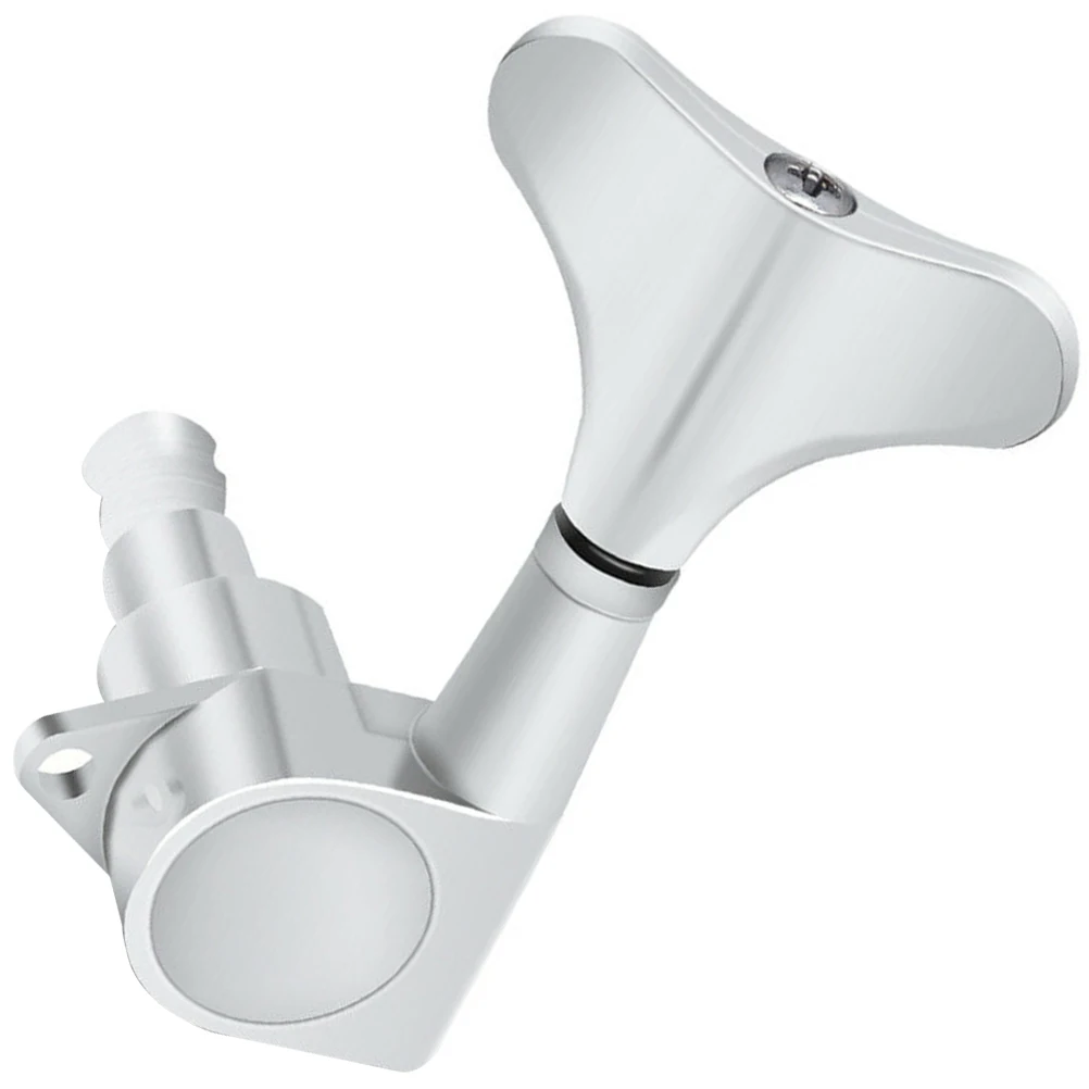 

1 set Bass String Tuning Peg 2r2l Silver Metal Strong Body Bass String Machine Guitar Accessories