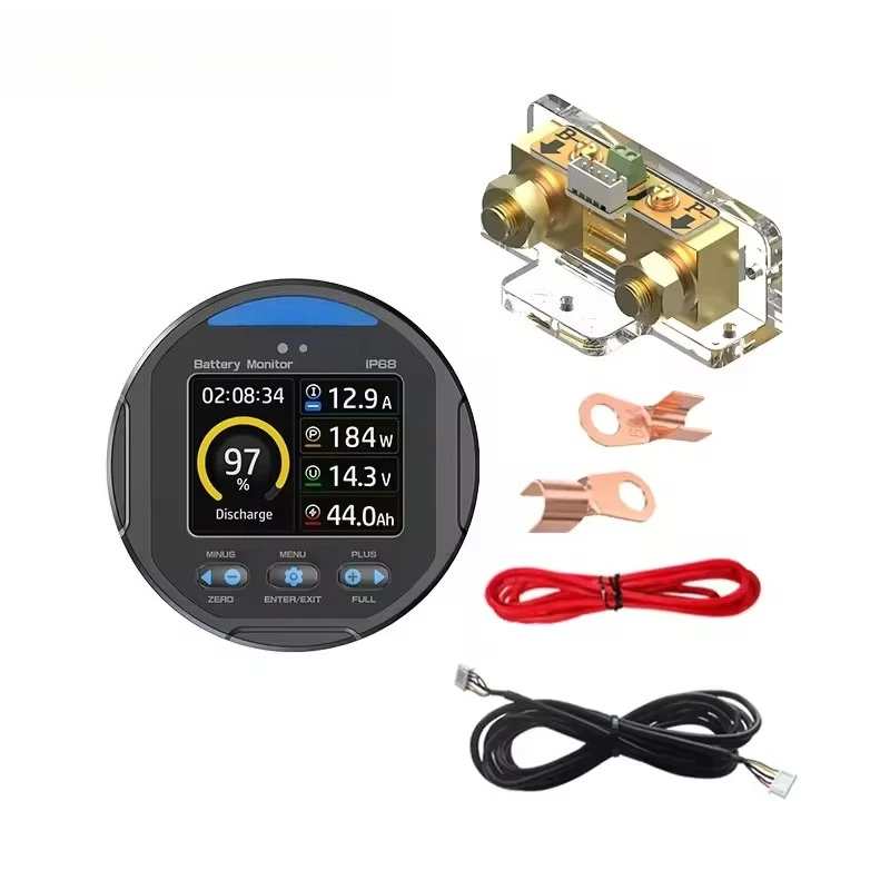 TR24 IP68waterproof 8-100V 0-500A Universal Car Battery Monitor Charge Discharge Voltage Battery Capacity Indicator Tester Meter