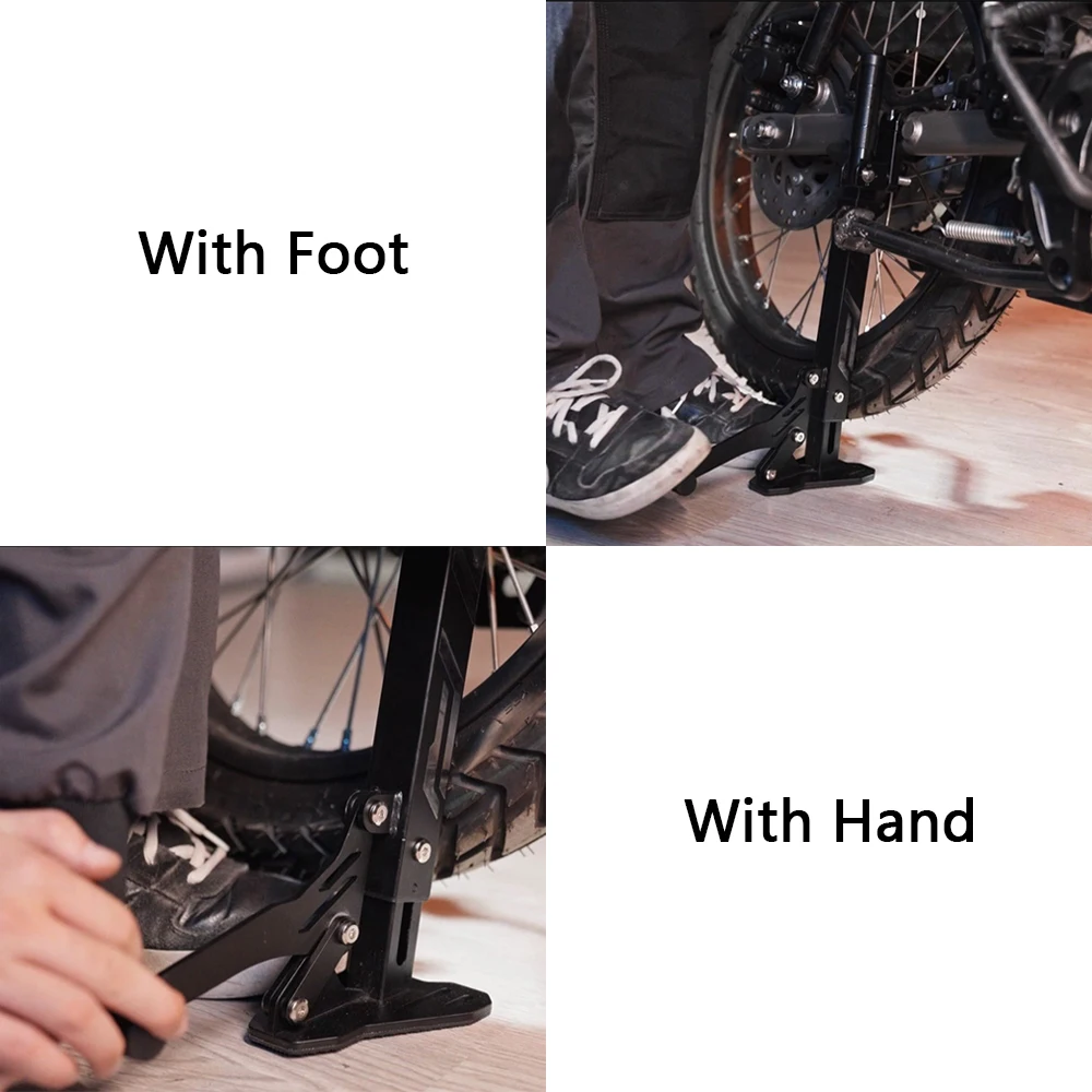 Motorcycle Wheel Stand Portable Handle Single Sided Paddock Stand Front Rear Support Foldable Tire Repairing Tool lift Universal