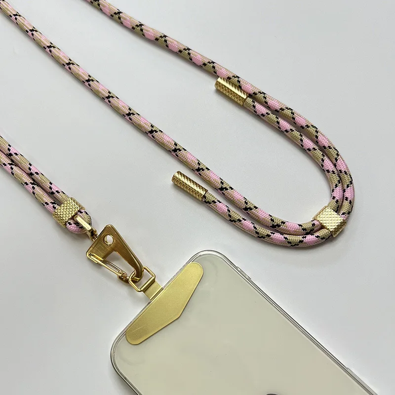 Chaîne de lanière à bandoulière universelle de 160CM, pour housse de téléphone, Sport, escalade, corde à cordon unique en Nylon coloré