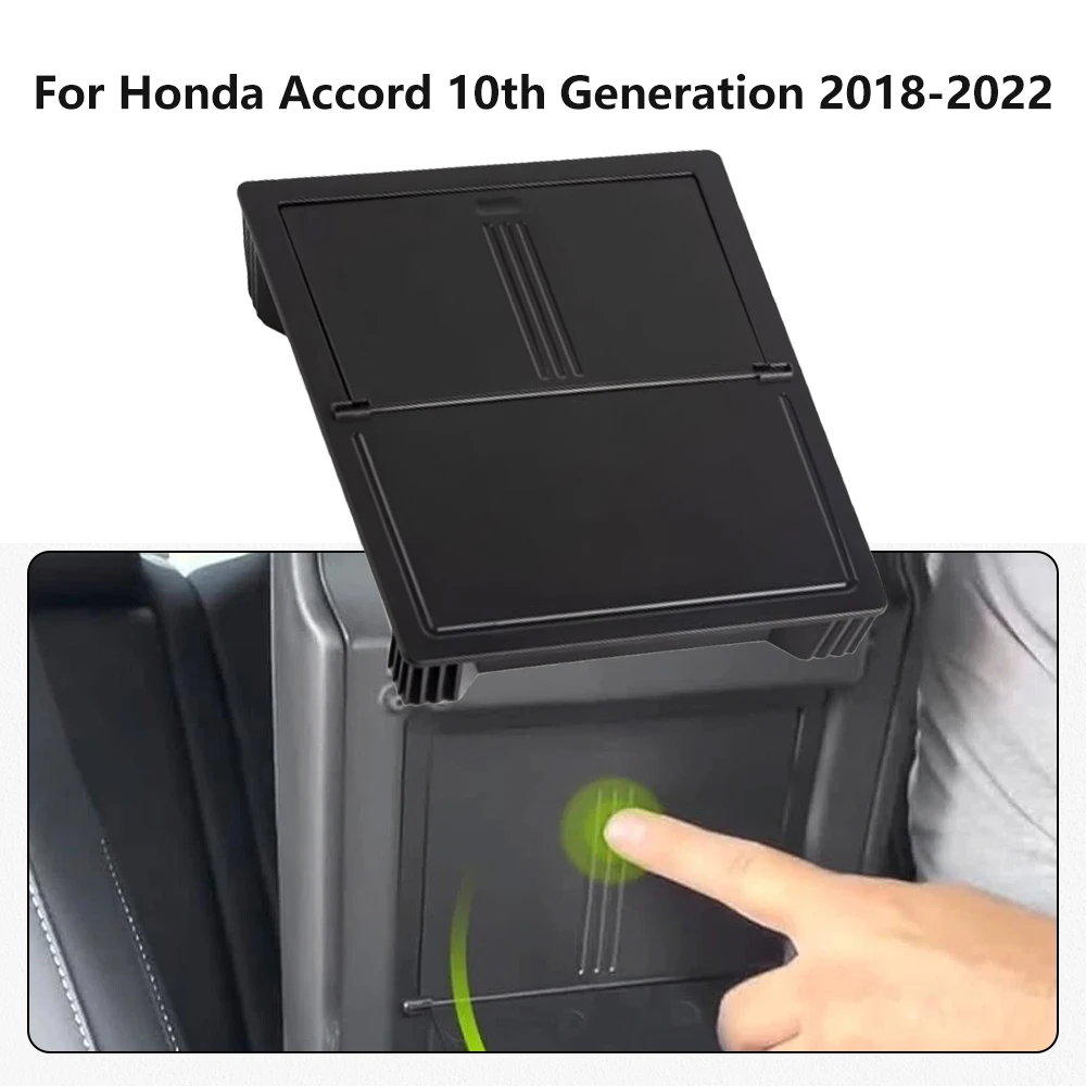 

For Honda Accord 10th Generation 2018 2019 2020 2021 2022 Center Console Organizer Hidden Storage Box Interior Organizer