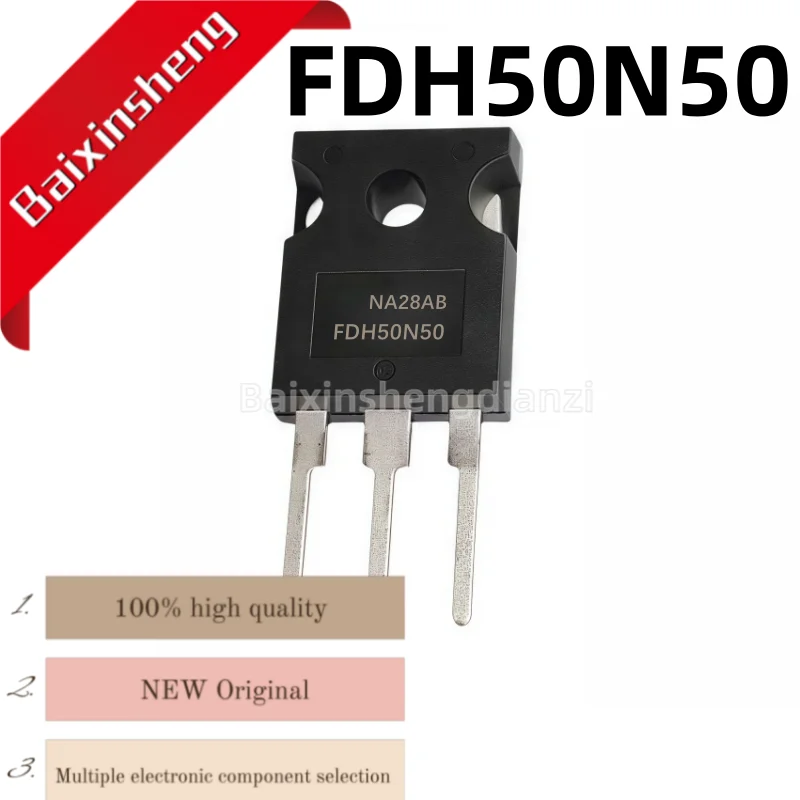 

10PCS high quality FDH50N50 TO-247 50N50 48A500V MOS field-effect transistor