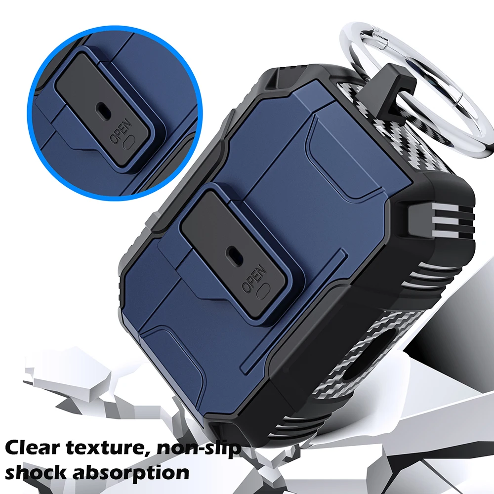 Luxury Switch Earphone Case For Apple Airpods Pro 2 Cases Armor Shockproof Cover Airpods 2 3 Air pods Pro2 Headphone Accessories