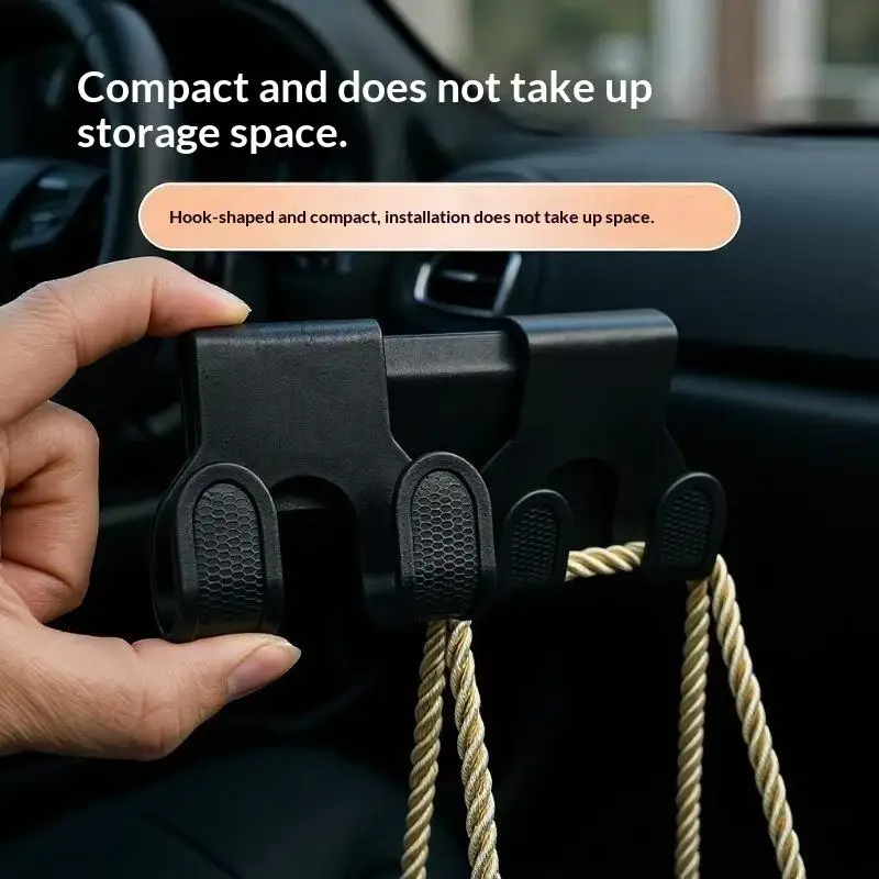 1/5/10Pcs Hidden Car Hook For Electric Vehicles Multi-functional Rear Seat Phone Holder Hook Auto Interior Accessories