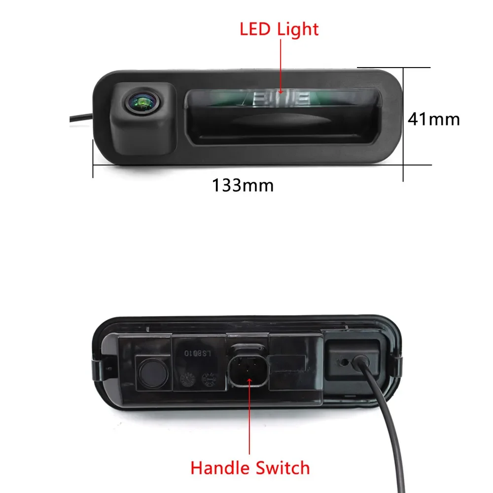 180° AHD 1080P Car Rear View Camera for Ford Focus 3 MK3 C MAX Night Vision Reversing Vehicle