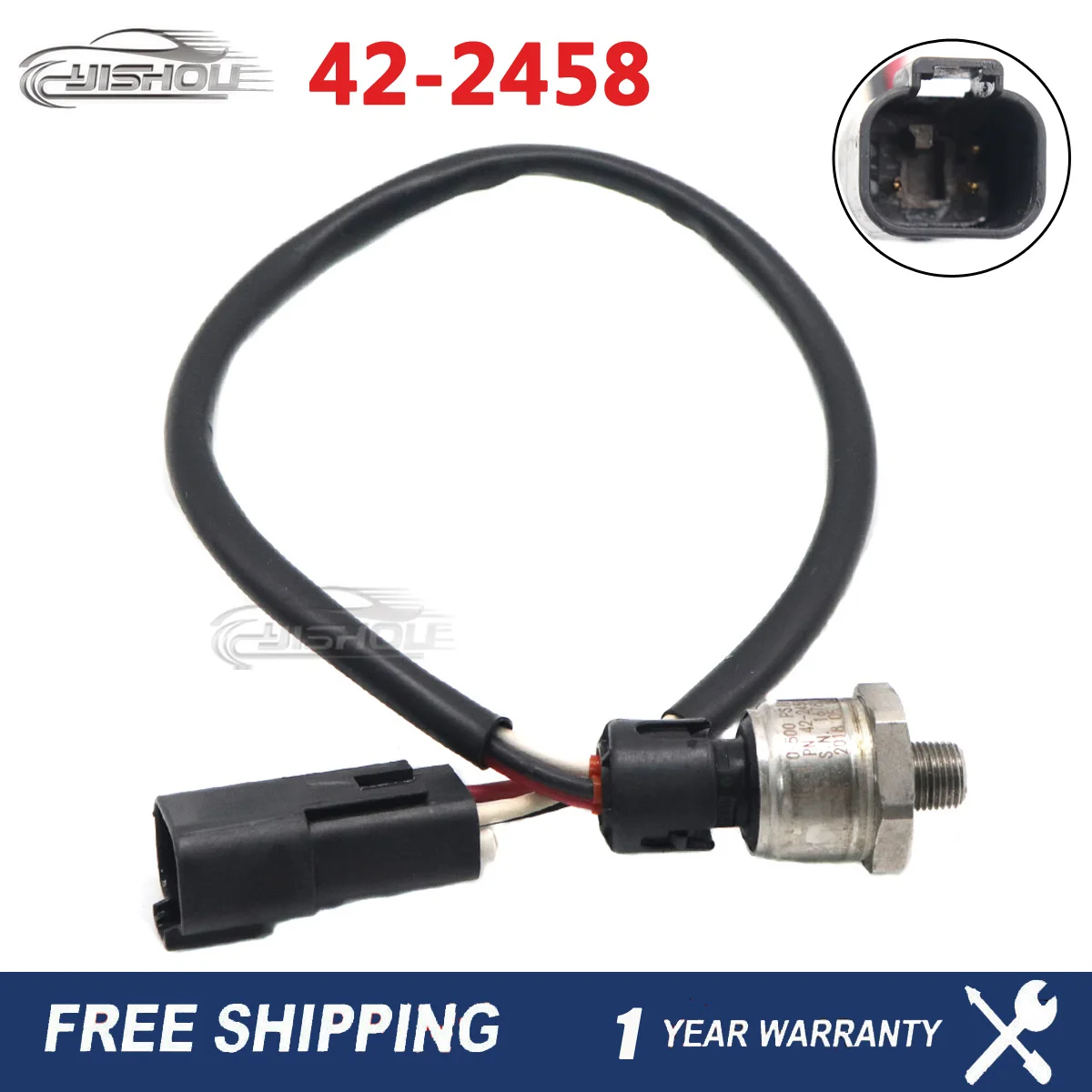 

42-2458 For 422458 42 2458 0-500 PSIG High Quality Car New Fuel Rail Pressure Sensor