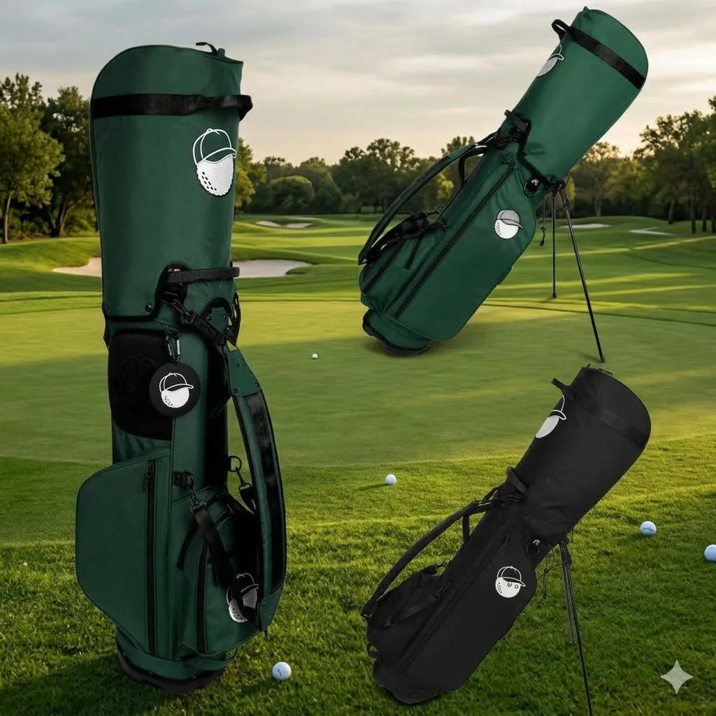 

Korean Style Golf Stand Bag Thickened Waterproof Premium Golf Club Bag Lightweight Unisex Professional Golf Organizer Pouch