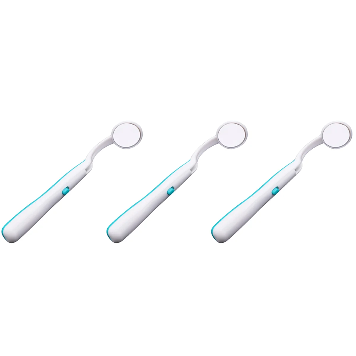 LED Luz Dental Boca Espelho, Super Brilhante Iluminado Tooth Care Tool, Máquina Oral, Azul, 3 Pcs