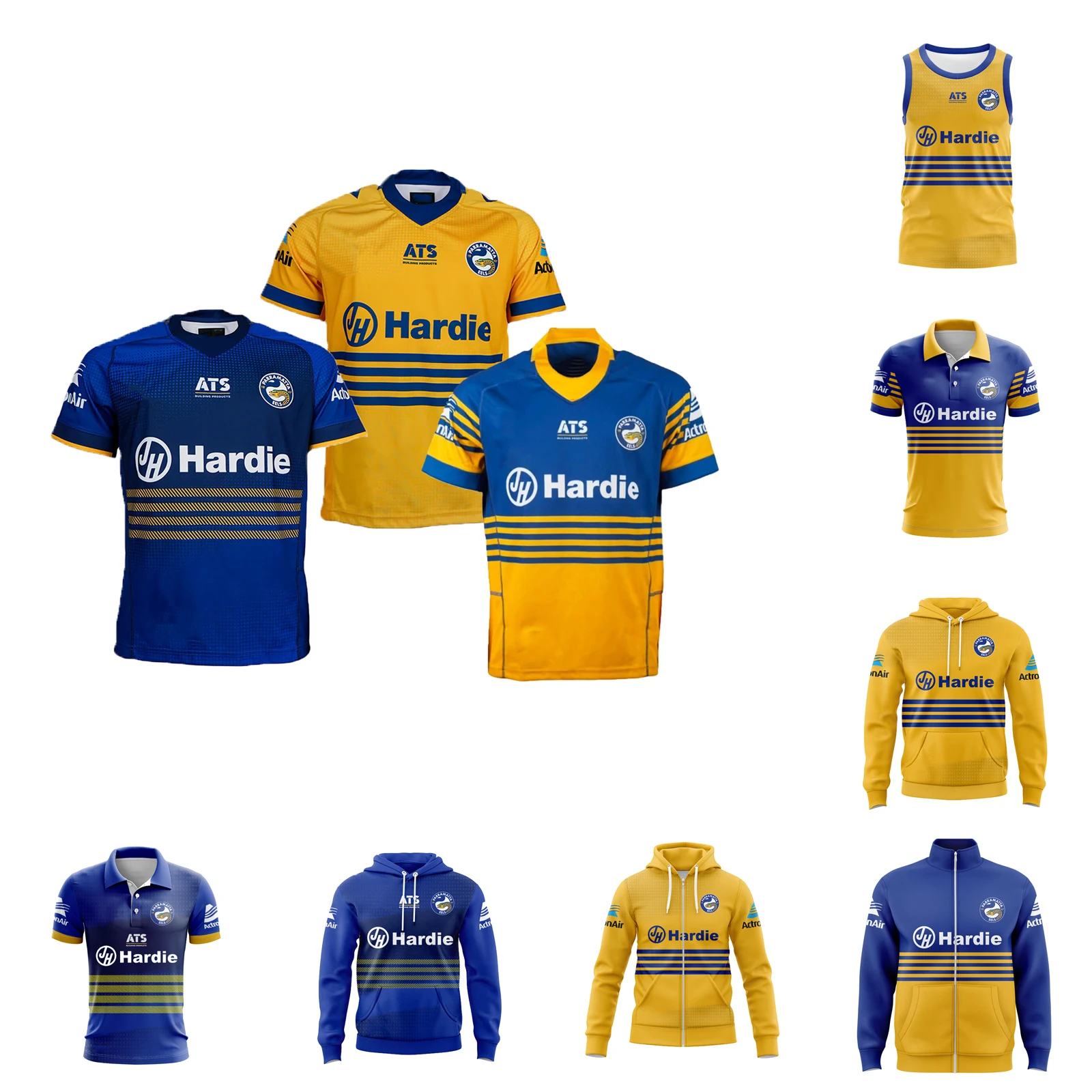 2025 Parramatta Eels  Men's Replica Home/Away/Heritage Rugby Jersey Hoodies Vest Customize