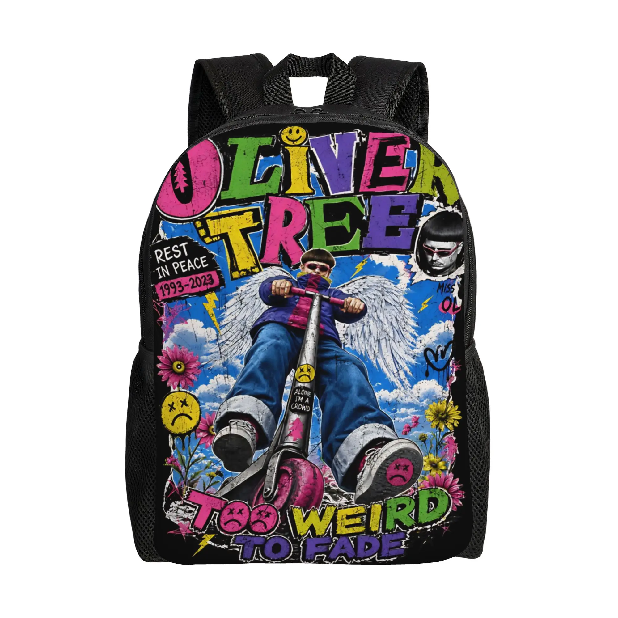 Oliver Tree Rest In Peace 1993 to 2026 Mochila Conmemorativa para Adolescentes, Mochila Escolar y de Negocios para Hombres y Mujeres, Bolsa de Hombro para Portátil
