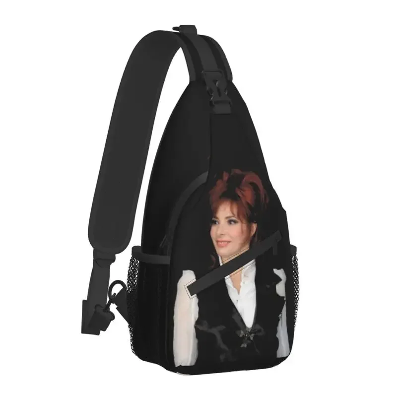 Personalized Beautiful Mylene Farmer Sling Bags for Men Cool Shoulder Chest Crossbody Backpack Traveling Daypack