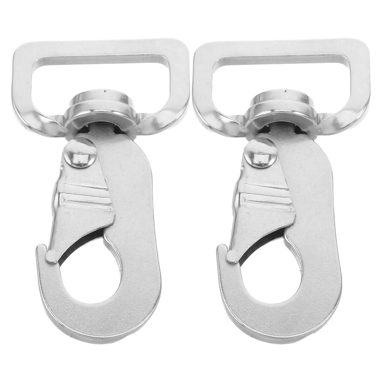 2Pcs Stainless Steel Rotating Snap Hook Horse Rein Trigger Clip Heavy Duty Spring Loaded Snap Hook for Tack Harness Bridle