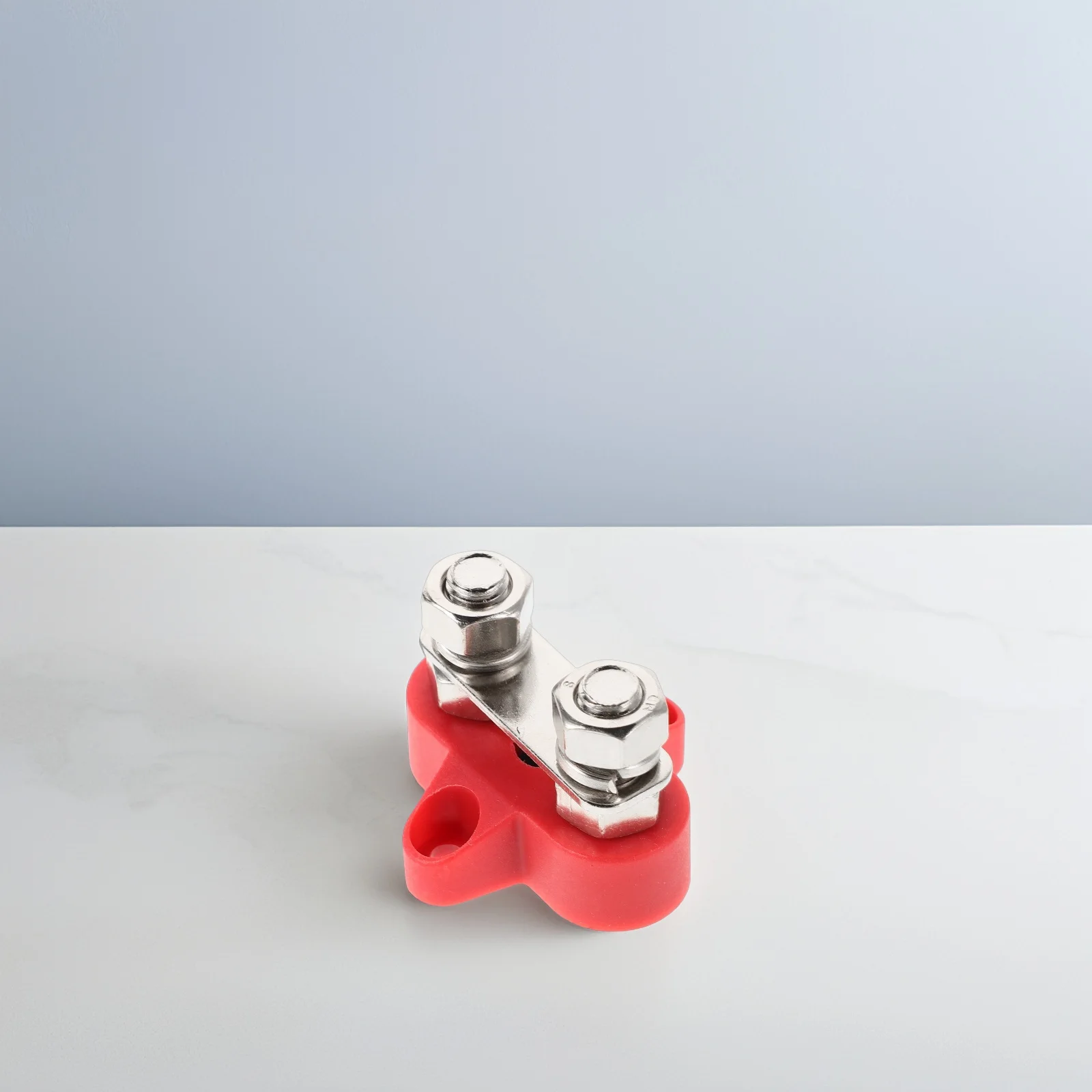 

1 set Car Terminals Heavy Duty Metal Dual Studs Bus Bar Red Power Distribution Block Ground Terminal 48V Automotive