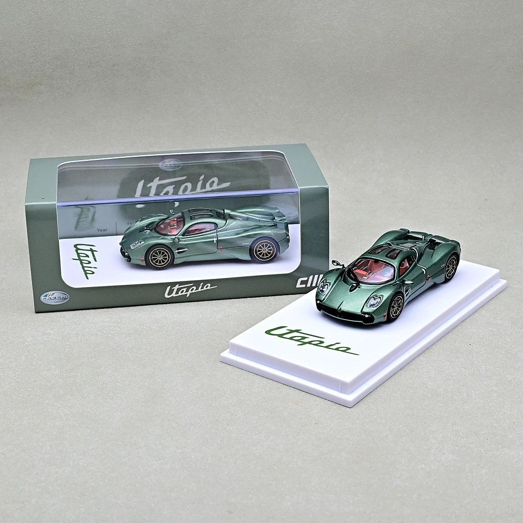 CMModel 1/64 Diecast  Pagani Utopia metallic green