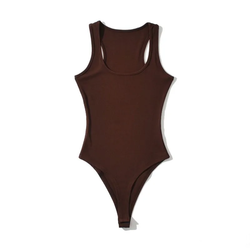 One-piece Vest Round-neck Slimming Sporty Top For Women Jumpsuit