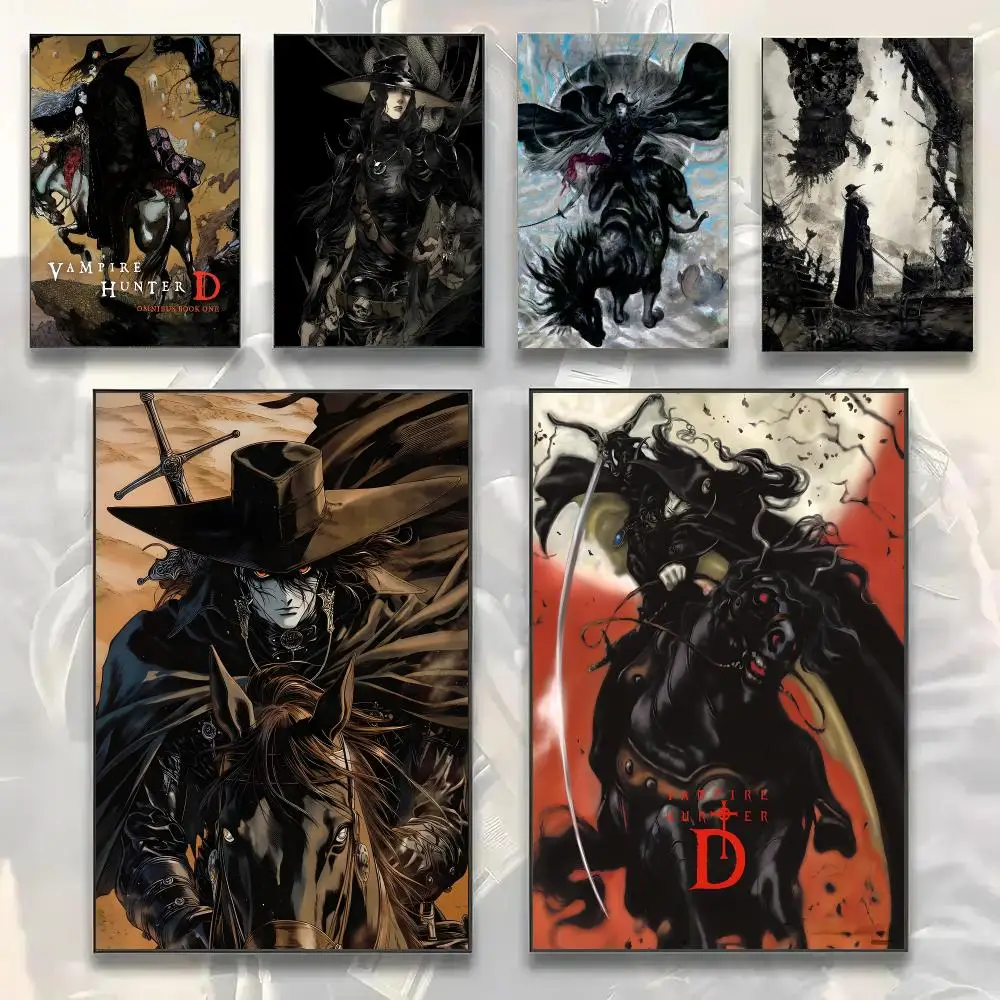 V-Vampire Hunter D Anime Poster Painting Prints Wall Art Picture Film Room Home Bar Cafe Decor Home Mural