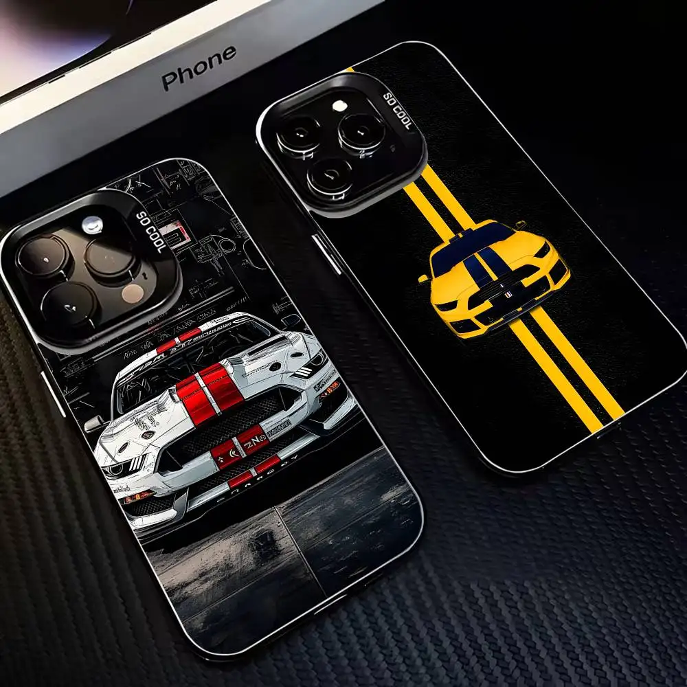 

Car ShelbyS MustangS-S GT Phone Case For iPhone 16,15,14,13,12,11,Mini,Pro,MAX Black Matte Shockproof Cover