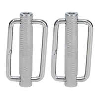 2Pcs Slide Buckle 316 Stainless Steel Rectangle Adjustable Knurled Roller Belt Buckles Adjustable Slide Buckle